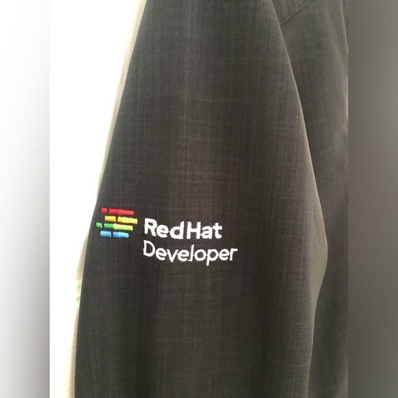 Red Hat Eddie Bauer Men’s Shaded Crosshatch Soft Shell Black Jacket - Picture 13 of 16